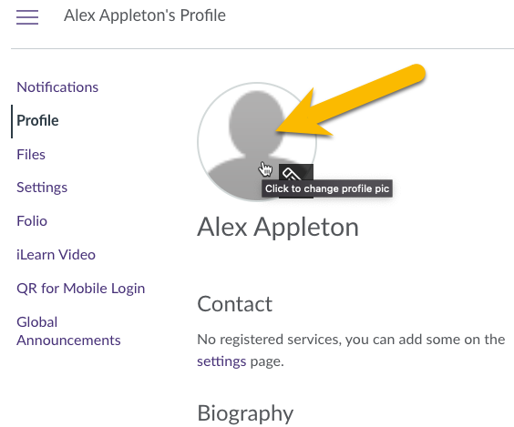 Edit your Canvas profile – Academic Technology Help Center