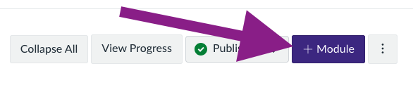 The +Module button