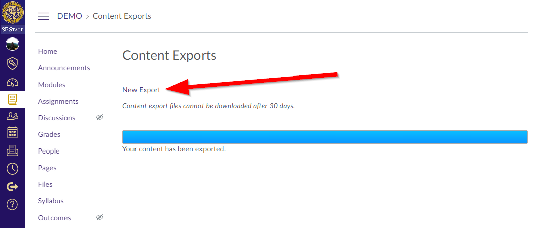 Backing up a Canvas course – Academic Technology Help Center